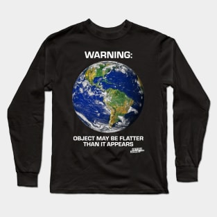 Flat Earth Society: Dark Color Long Sleeve T-Shirt